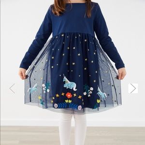 NWT Hanna Andersson unicorn tulle dress
